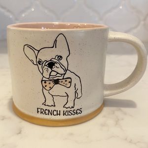 French Kisses Bulldog Pink Mug Frenchie
